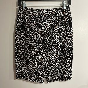 J. Crew leopard print pencil skirt. Workwear